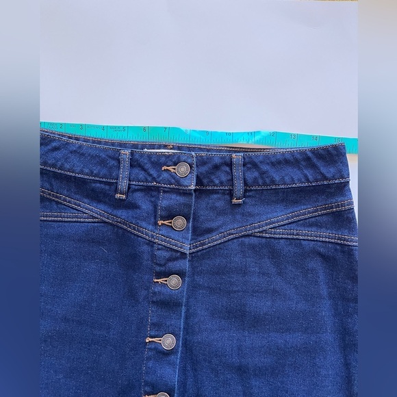 Pacsun Denim Button Up Skirt sz 27 - Picture 3 of 6